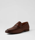 Cognac Leather Flat Shoes